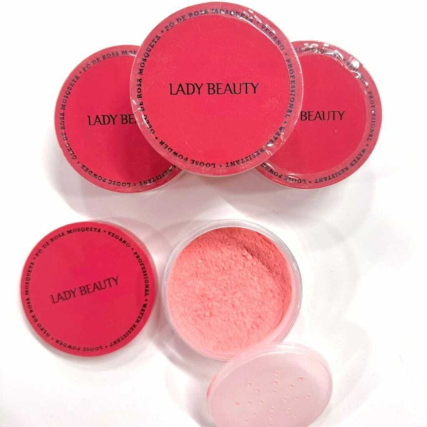 Pó Facial Rosa Mosqueta Lady Beauty - Imagem 2